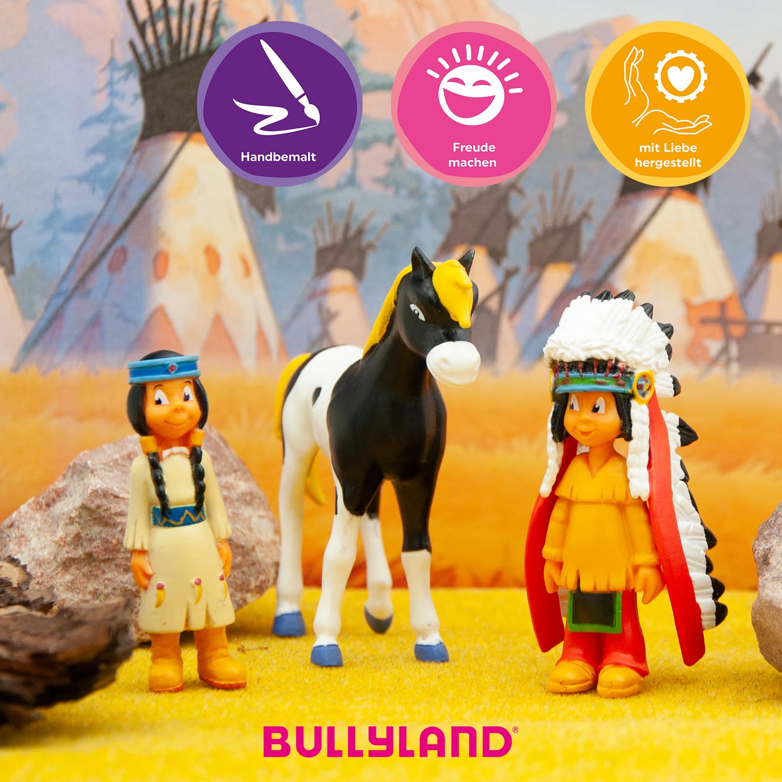 bullyland-43309-yakari-indianer-figuren-set-3er-mit-pferd image 5