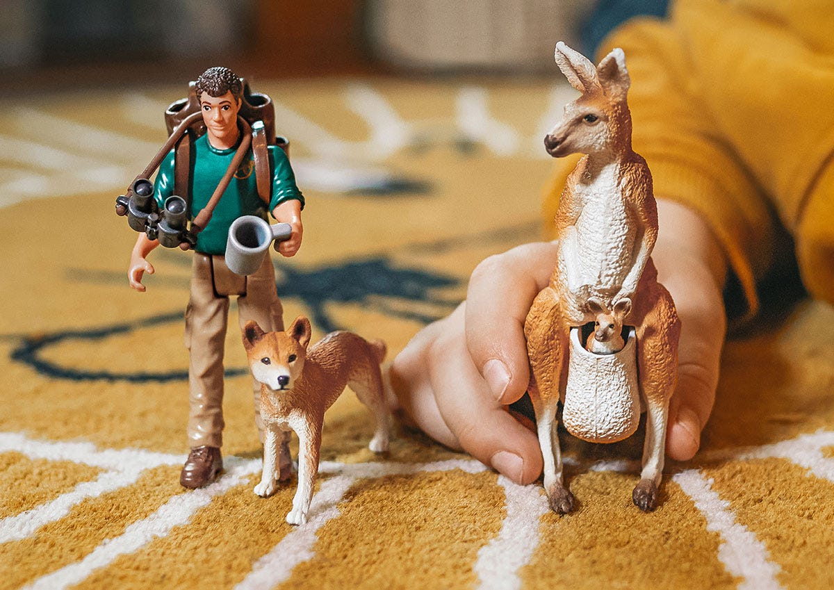 schleich-wild-life-outback-abenteuer-tierfiguren-set-k-nguru image 4