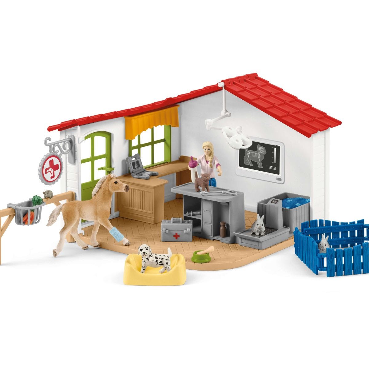schleich-farm-world-tierarztpraxis-spielset-mit-tieren image 1