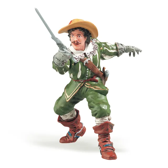 papo-historicals-d-artagnan-musketier-spielfigur-mit-schwert image 1