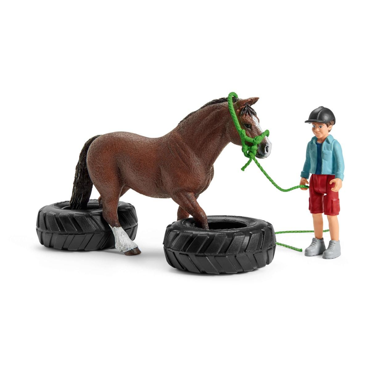 schleich-horse-club-pony-agility-rennen-42482-spielfiguren-set-parcours image 3