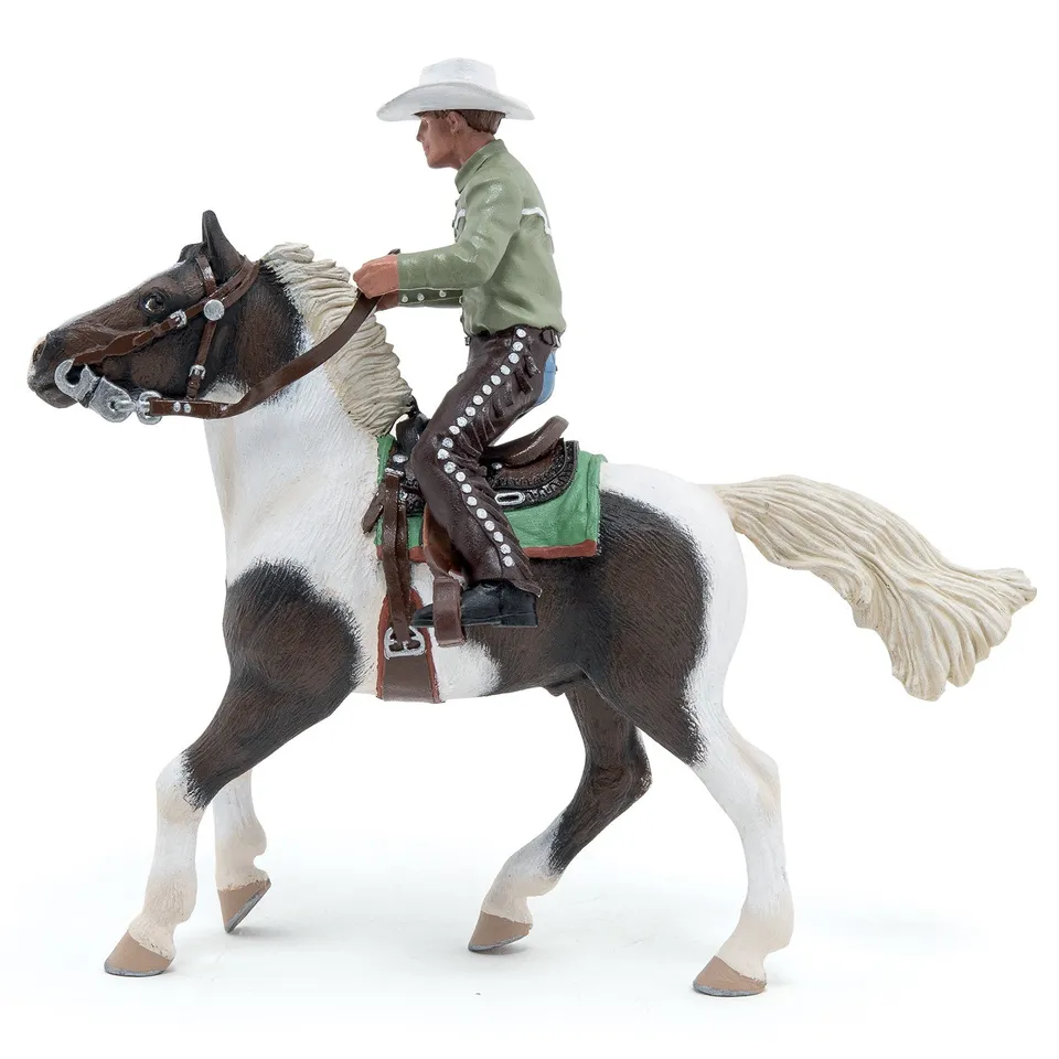 papo-horses-western-pferd-mit-reiter-cowboy-set image 1