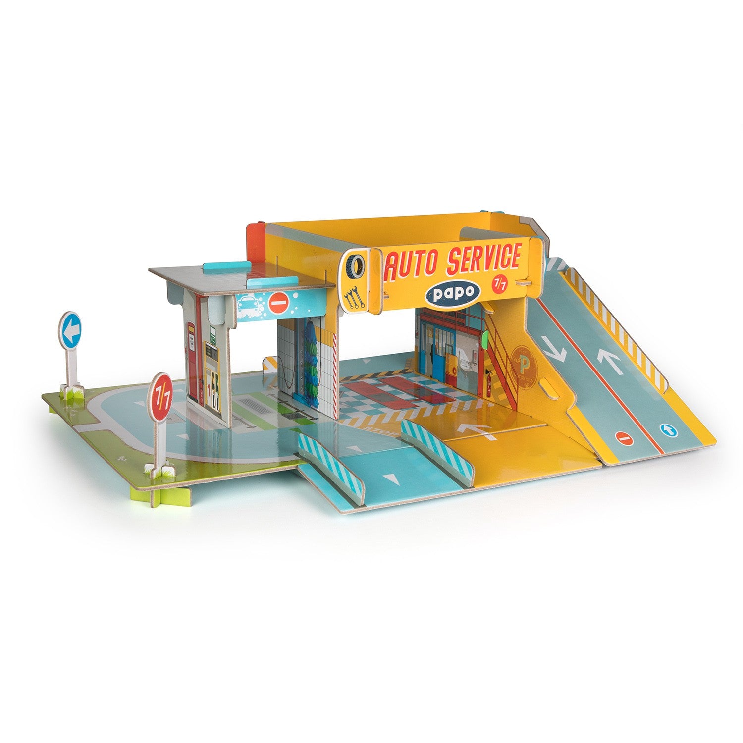 papo-mini-papo-die-garage-spielset-tankstelle image 2