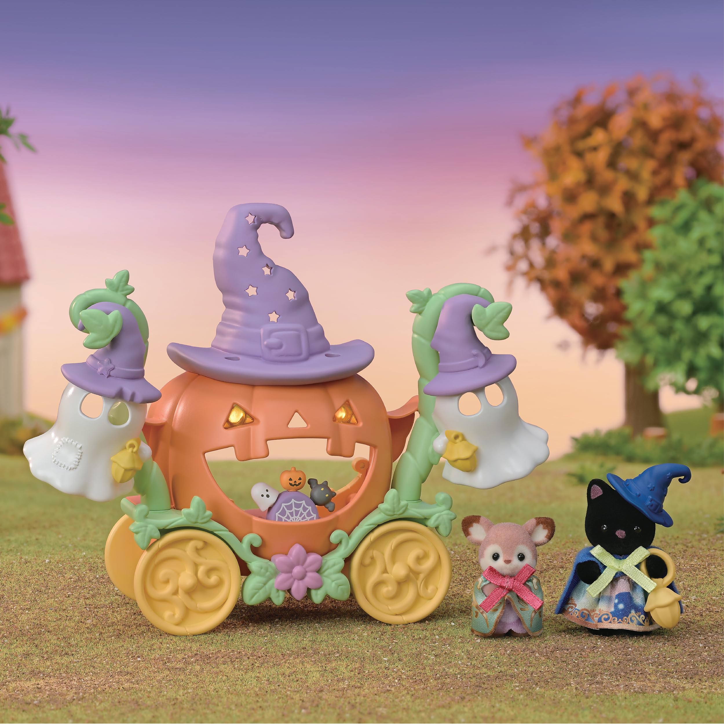 sylvanian-families-fairytale-k-rbiskutsche-5869-mit-katze-reh image 2