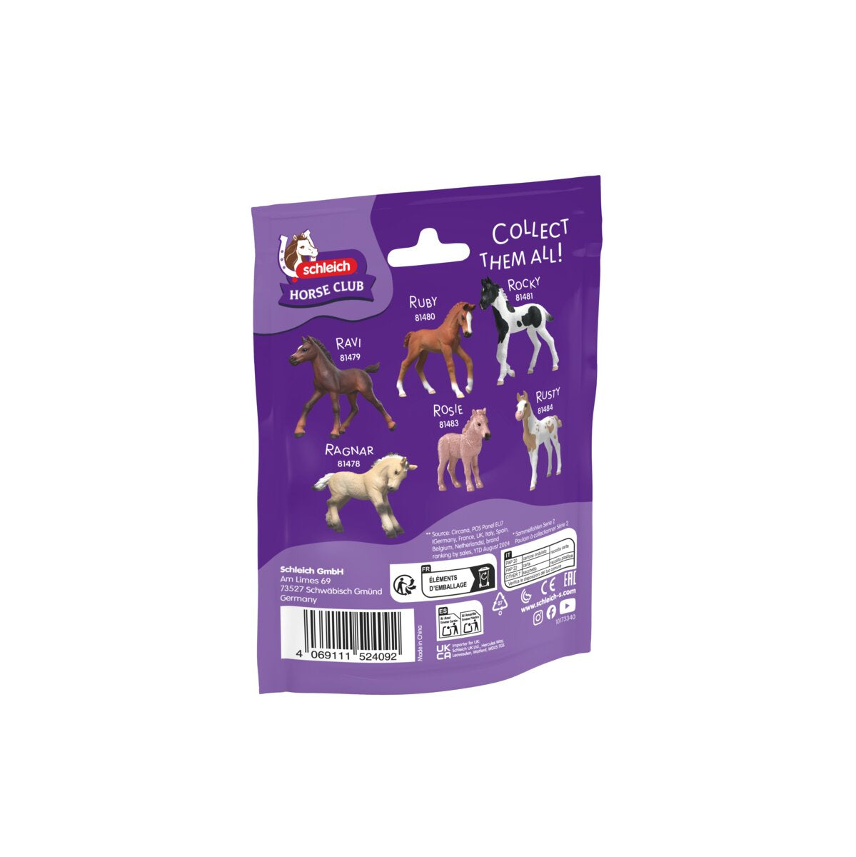 schleich-horse-club-sammelfohlen-reina-81482-pferdefigur-mit-poster image 3