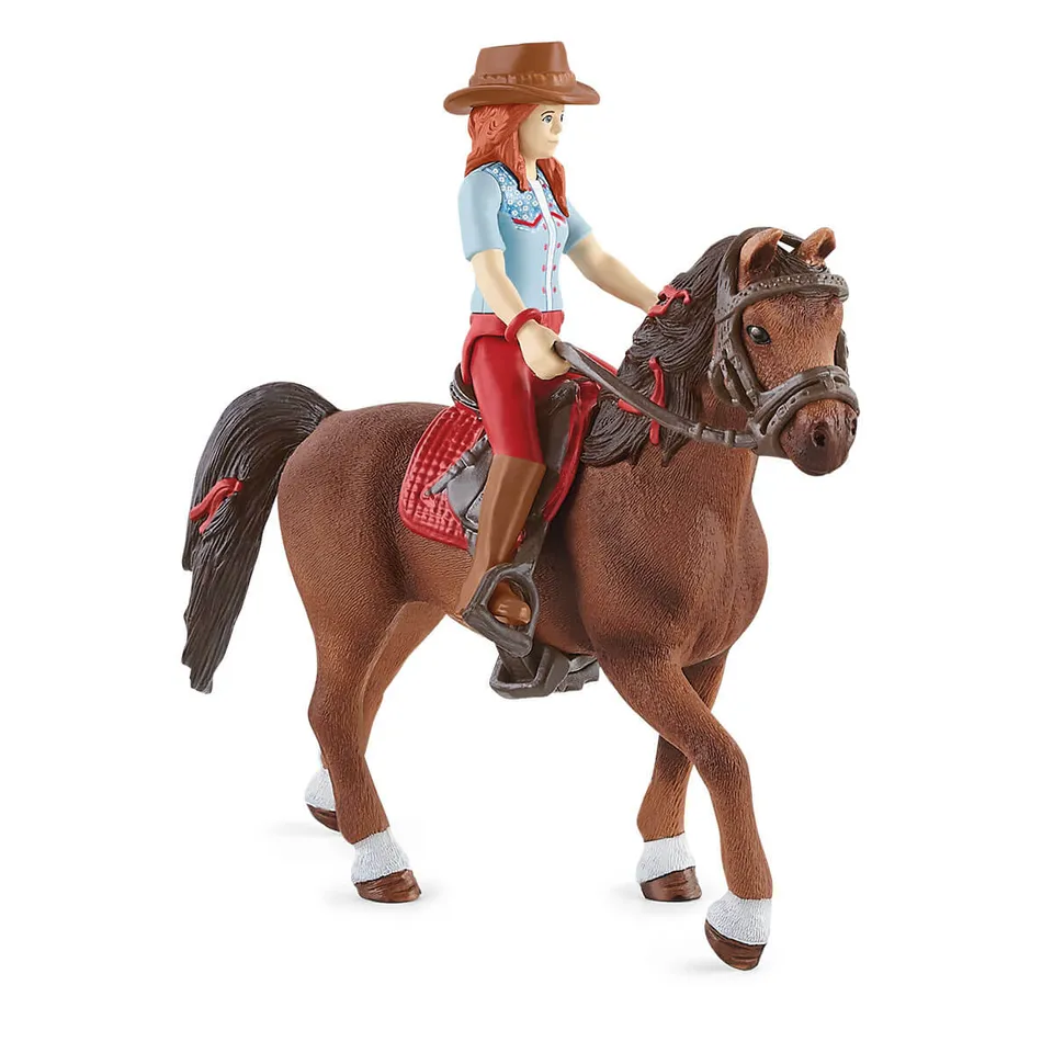 schleich-horse-club-42539-hannah-cayenne-reiterin-pferd-set image 1