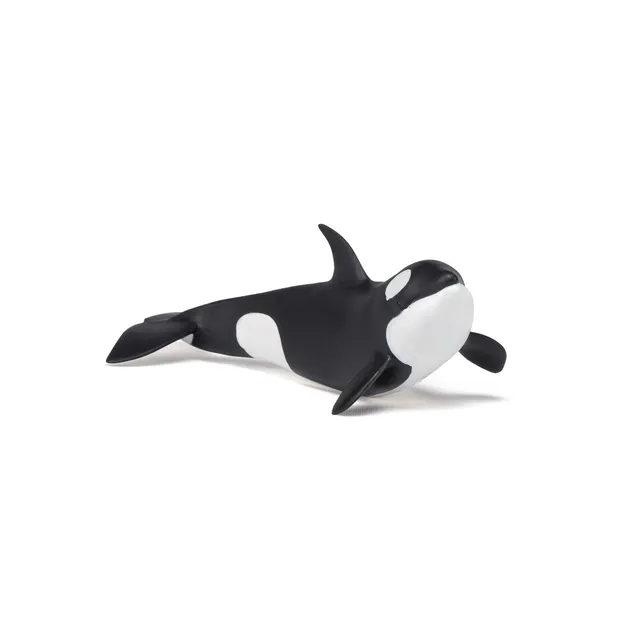papo-marine-world-baby-orca-spielfigur-schwarz-wei image 1