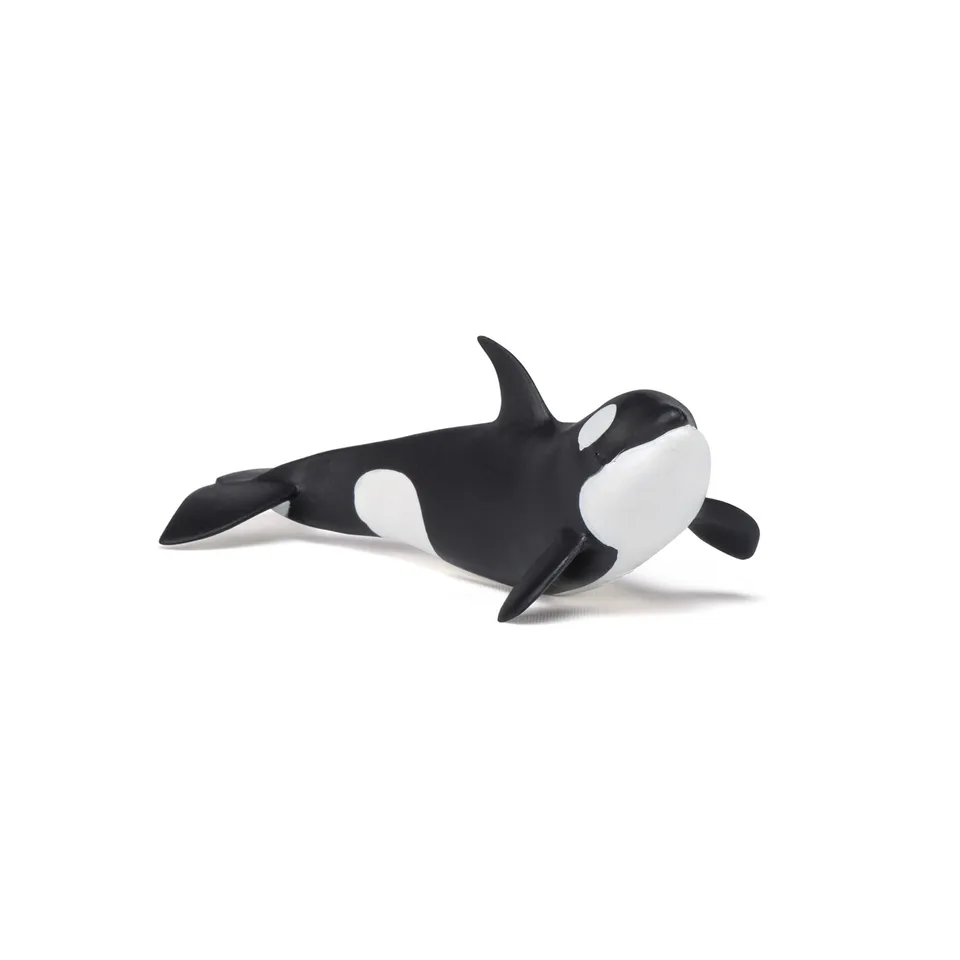 papo-marine-world-baby-orca-spielfigur-schwarz-wei image 1