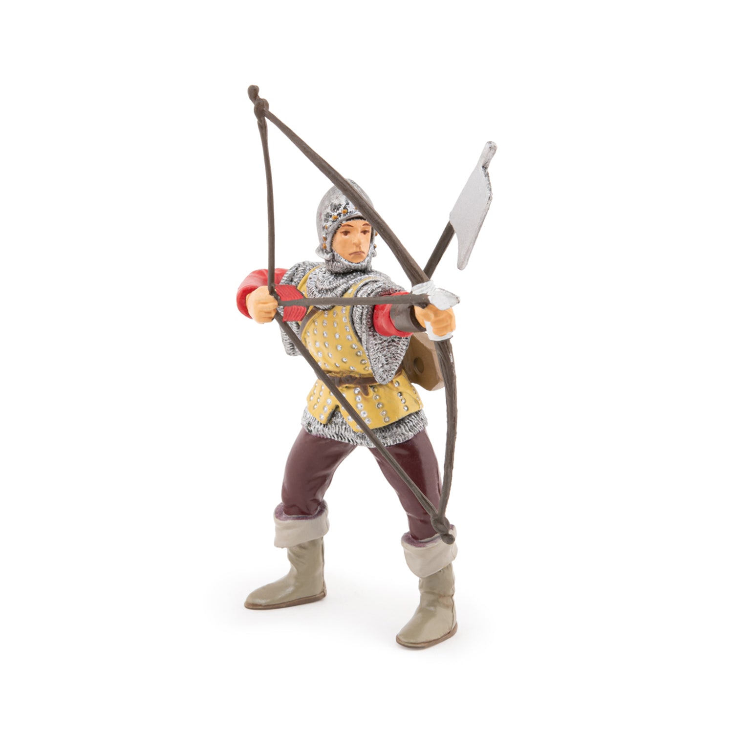 papo-medieval-roter-bogensch-tze-ritterfigur-mittelalter image 1