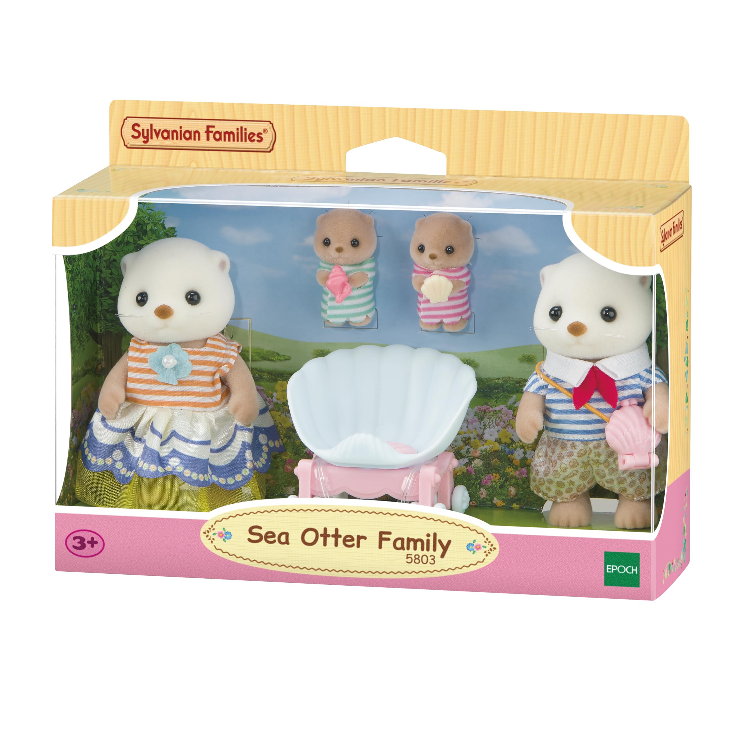 sylvanian-families-seaside-seeotter-familie-5803-figuren-set image 1