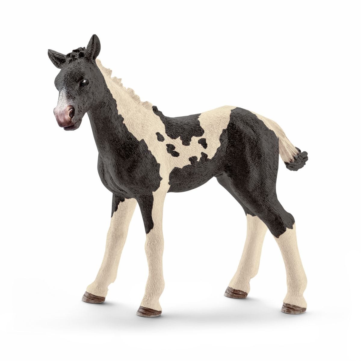 schleich-horse-club-pinto-fohlen-spielfigur-gescheckt image 1