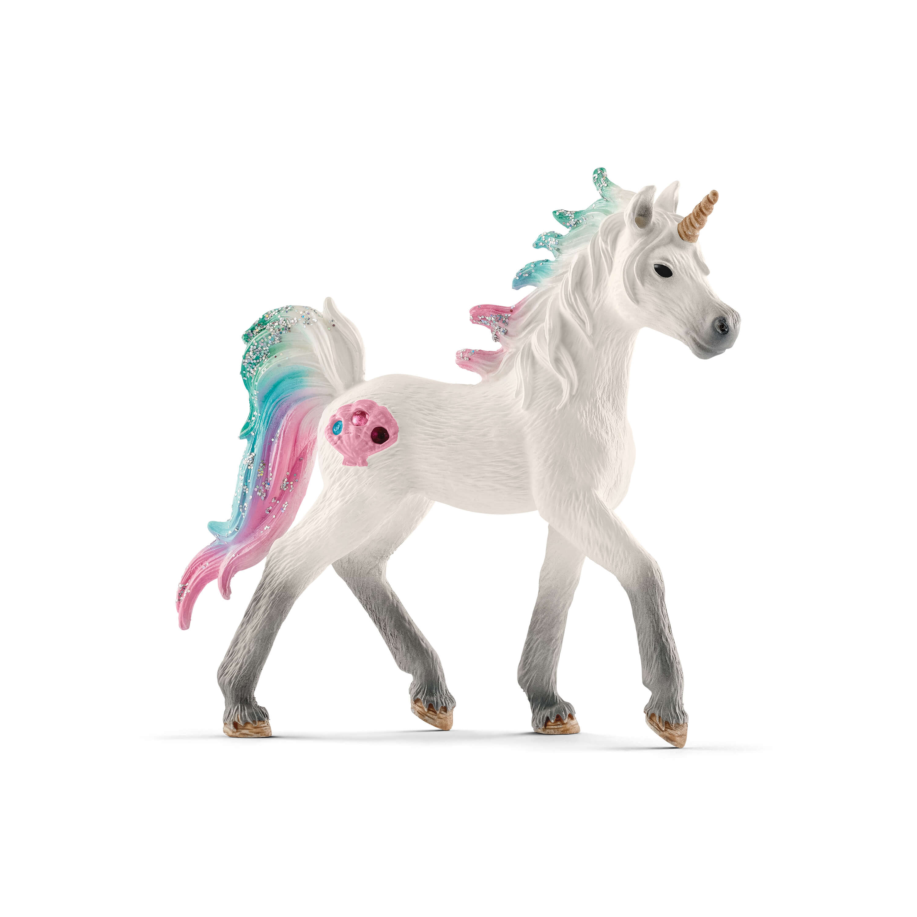 schleich-bayala-meeres-einhorn-fohlen-figur-mit-glitzerm-hne image 1