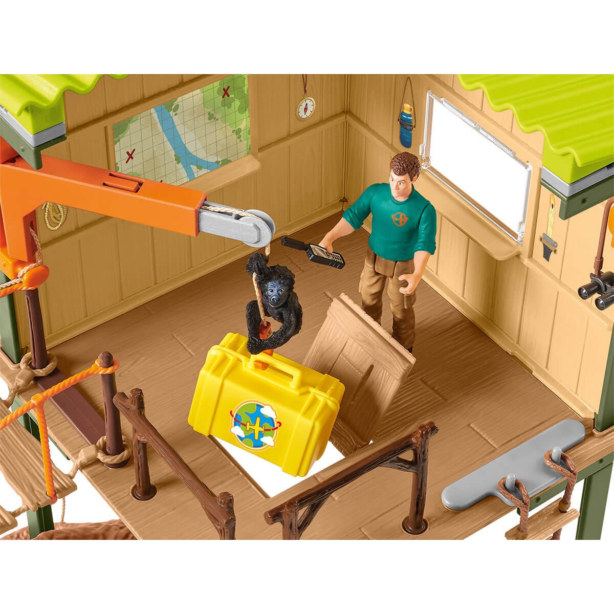schleich-wild-life-42594-abenteuerstation-spielset-mit-panther image 8