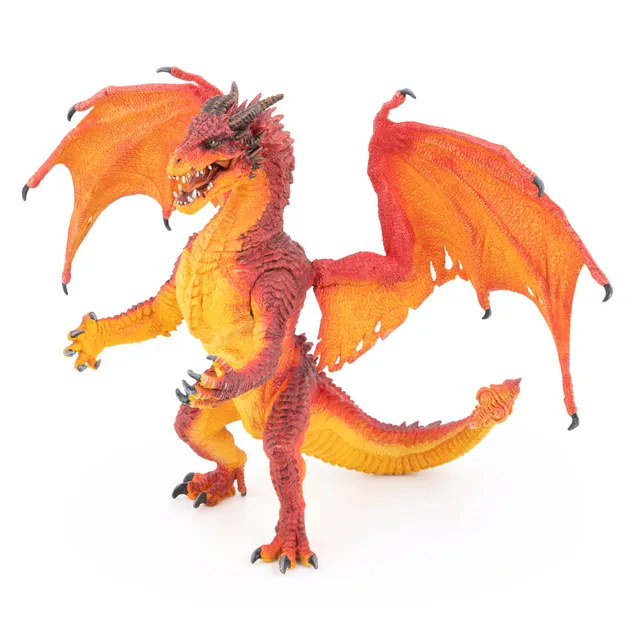 papo-fantasy-feuerdrachenk-nig-drachenfigur-beweglich image 1