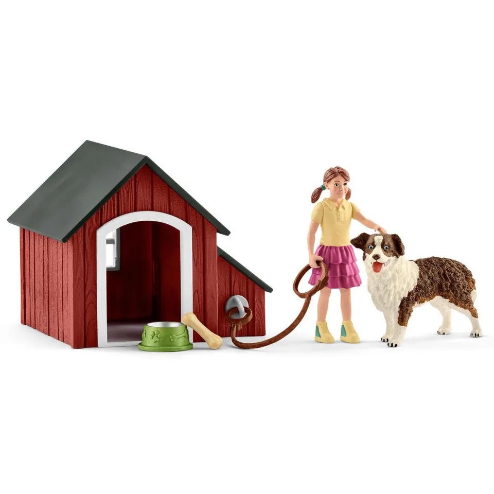 schleich-farm-world-hundeh-tte-42376-spielset-mit-hund image 1