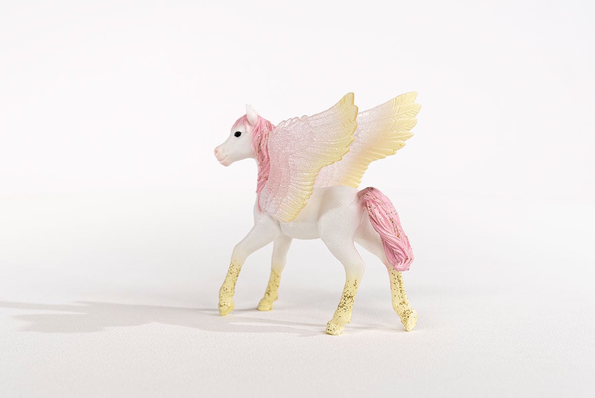 schleich-bayala-pegasus-fohlen-spielfigur-rosa-m-hne image 2