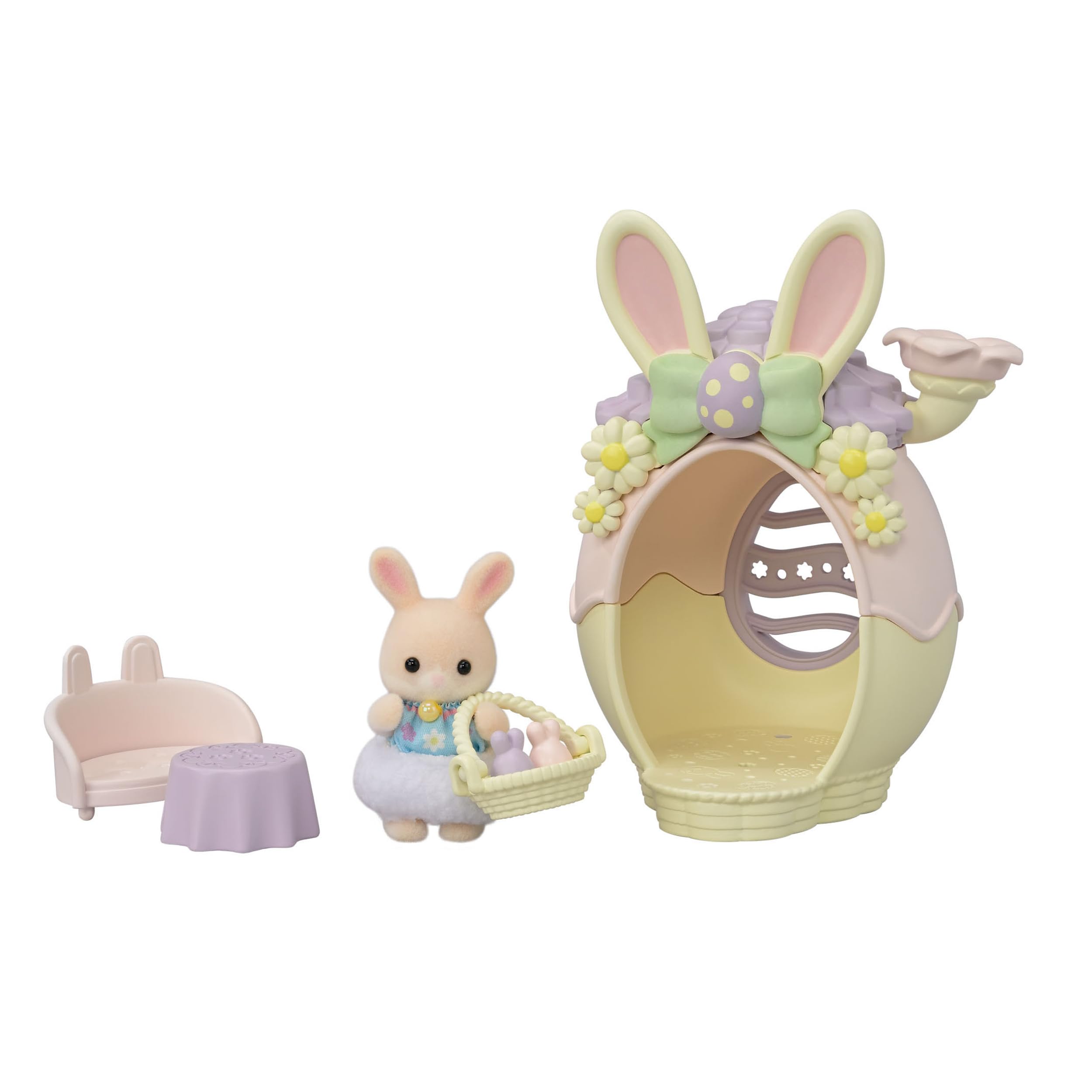 sylvanian-families-baby-party-5802-babyhasen-osterspa-hasenhaus image 3
