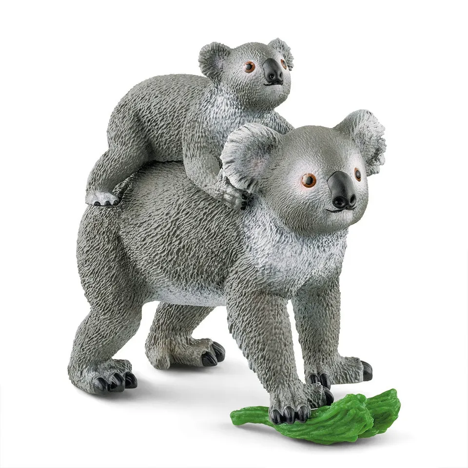 schleich-wild-life-42566-koala-mutter-mit-baby-tierfigur image 1