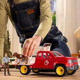 schleich-farm-world-tierarzt-bauernhof-spielset-pickup image 2