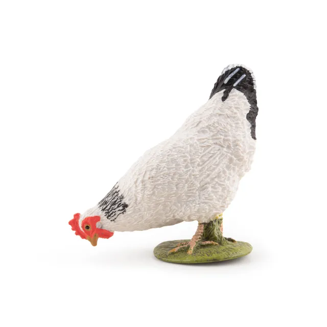 papo-farmyard-friends-pickende-wei-e-henne-huhn-figur-bauernhof image 1