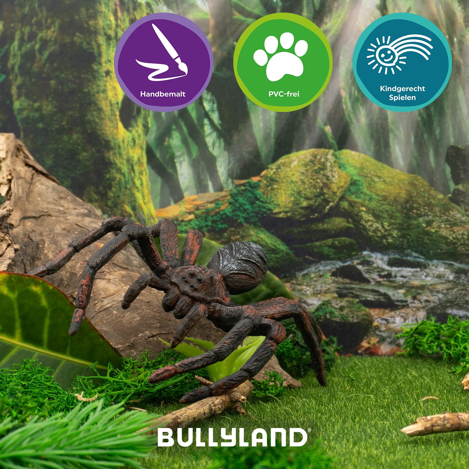bullyland-crawlers-68430-wolfsspinne-spielfigur-13-cm image 5