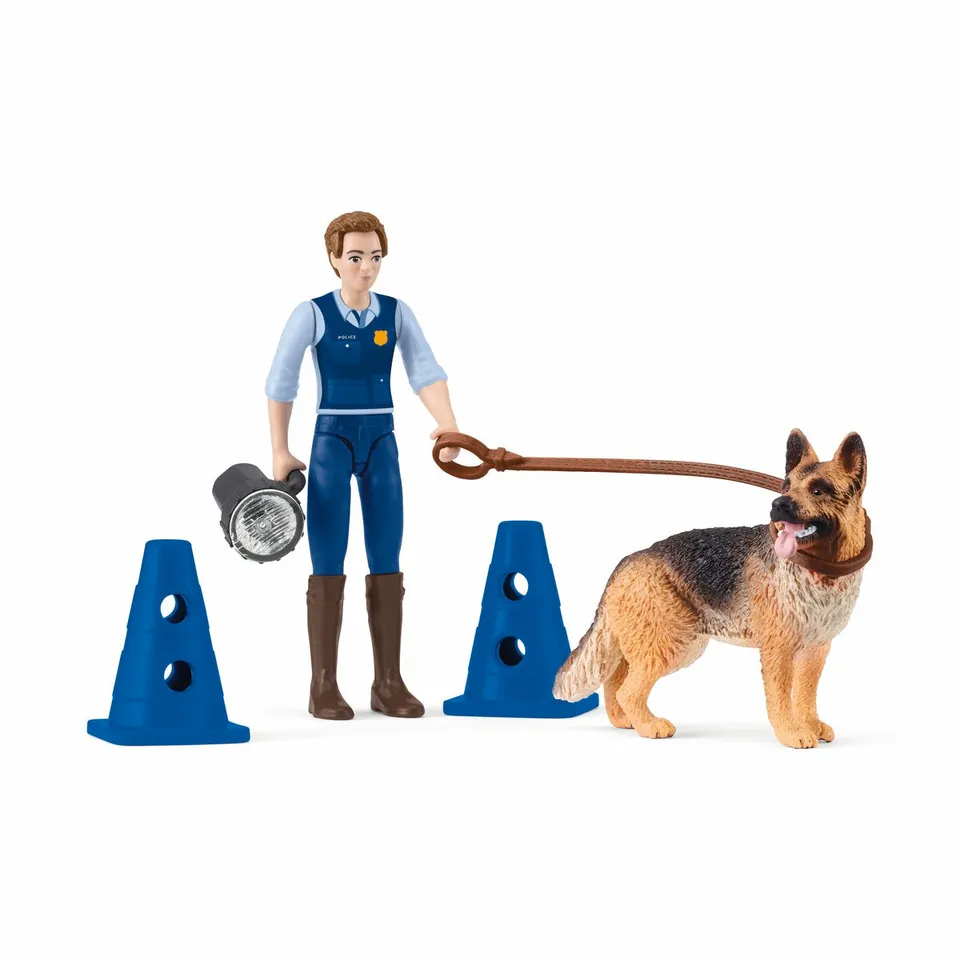 schleich-farm-world-polizei-einsatz-spielfigur-set-hund image 1
