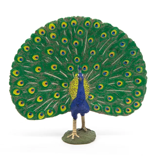 papo-farmyard-friends-pfau-figur-ziervogel image 1