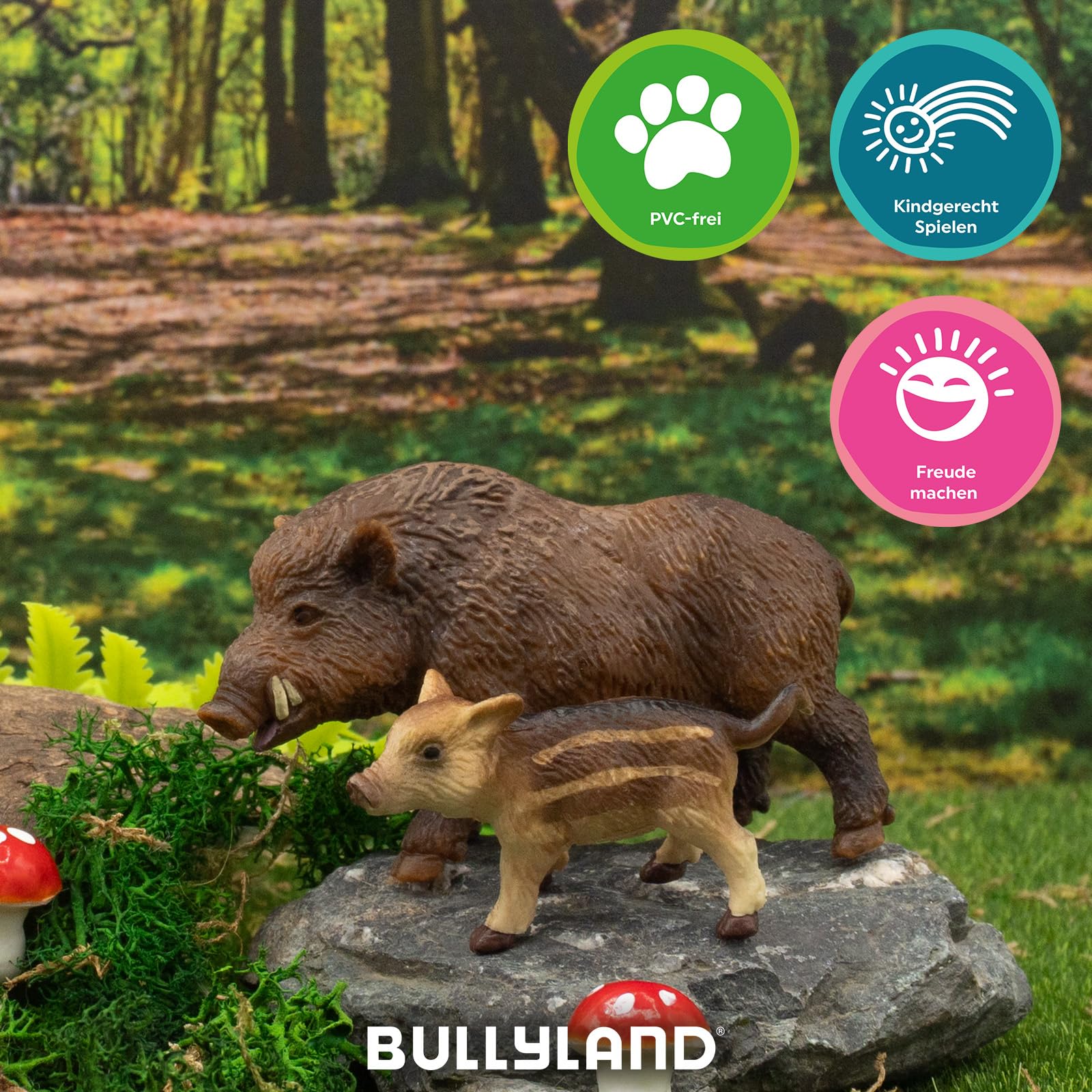 bullyland-forest-animals-wildschwein-64446-figur-8-cm image 5