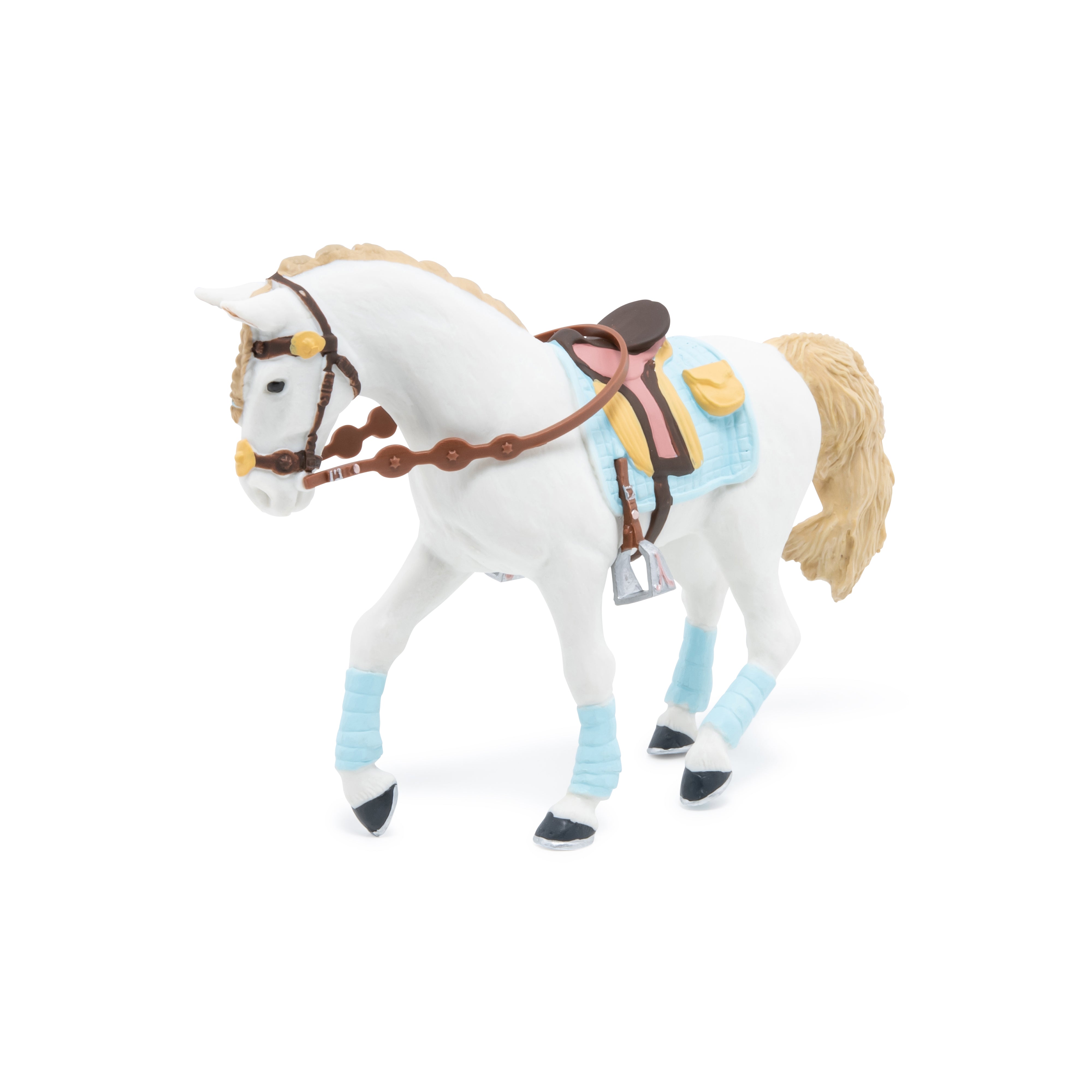 papo-horses-fashion-rider-blau-pferdefigur-sattel image 4