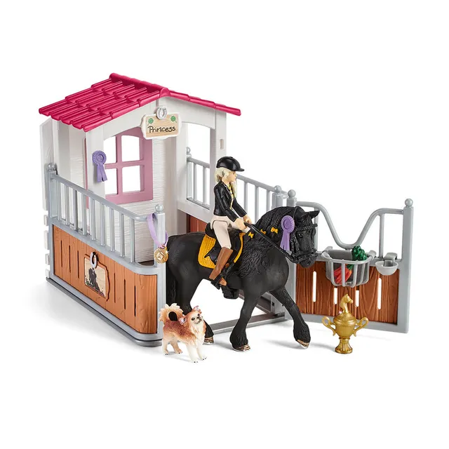 schleich-horse-club-42567-pferdebox-mit-tori-princess-friesenstute image 1