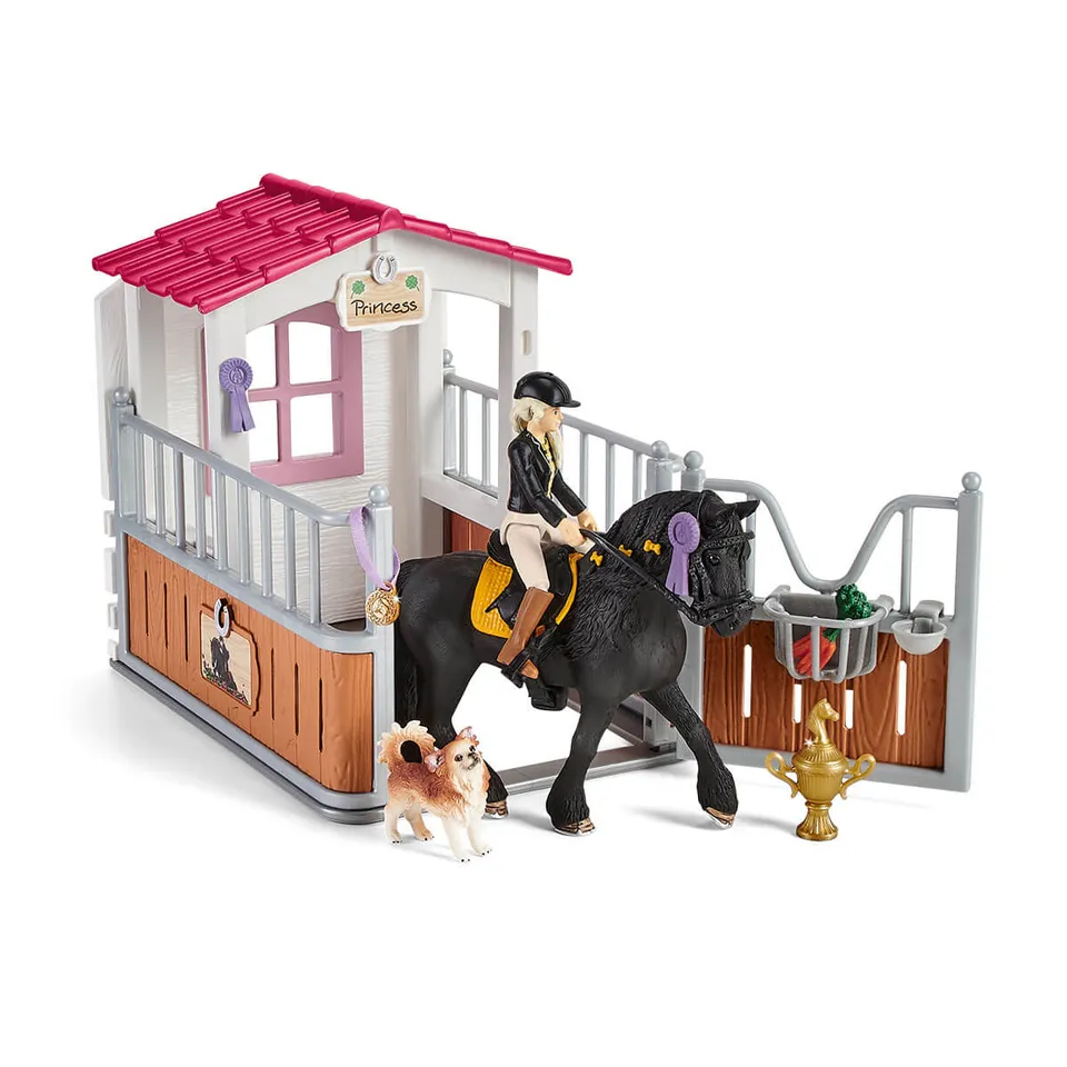 schleich-horse-club-42567-pferdebox-mit-tori-princess-friesenstute image 1