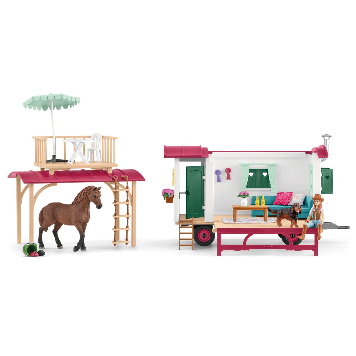 schleich-horse-club-campingtrip-wohnwagen-set-72205 image 2