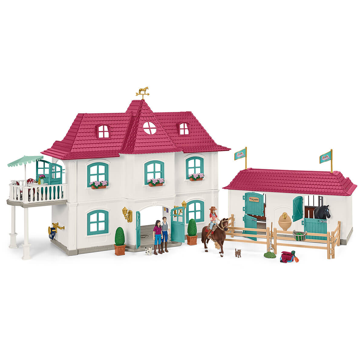 schleich-horse-club-lakeside-pferdehof-42551-spielset-mit-pferden image 6