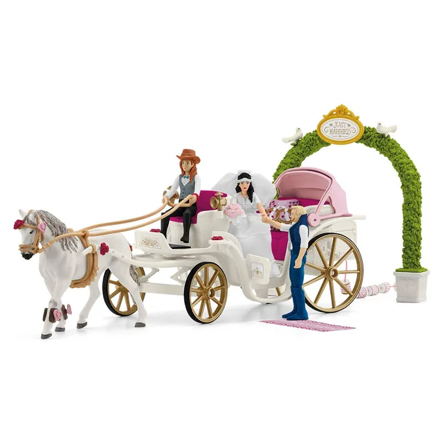 schleich-horse-club-hochzeitskutsche-kutschen-set-mit-lipizzaner image 1
