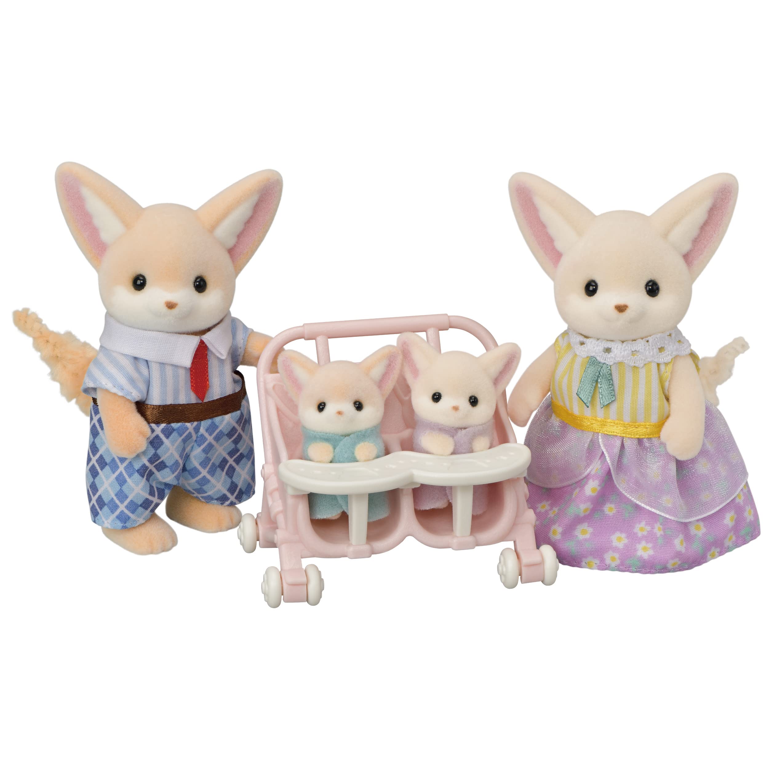 sylvanian-families-5696-w-stenfuchs-familie-figuren-set-mit-wagen image 1