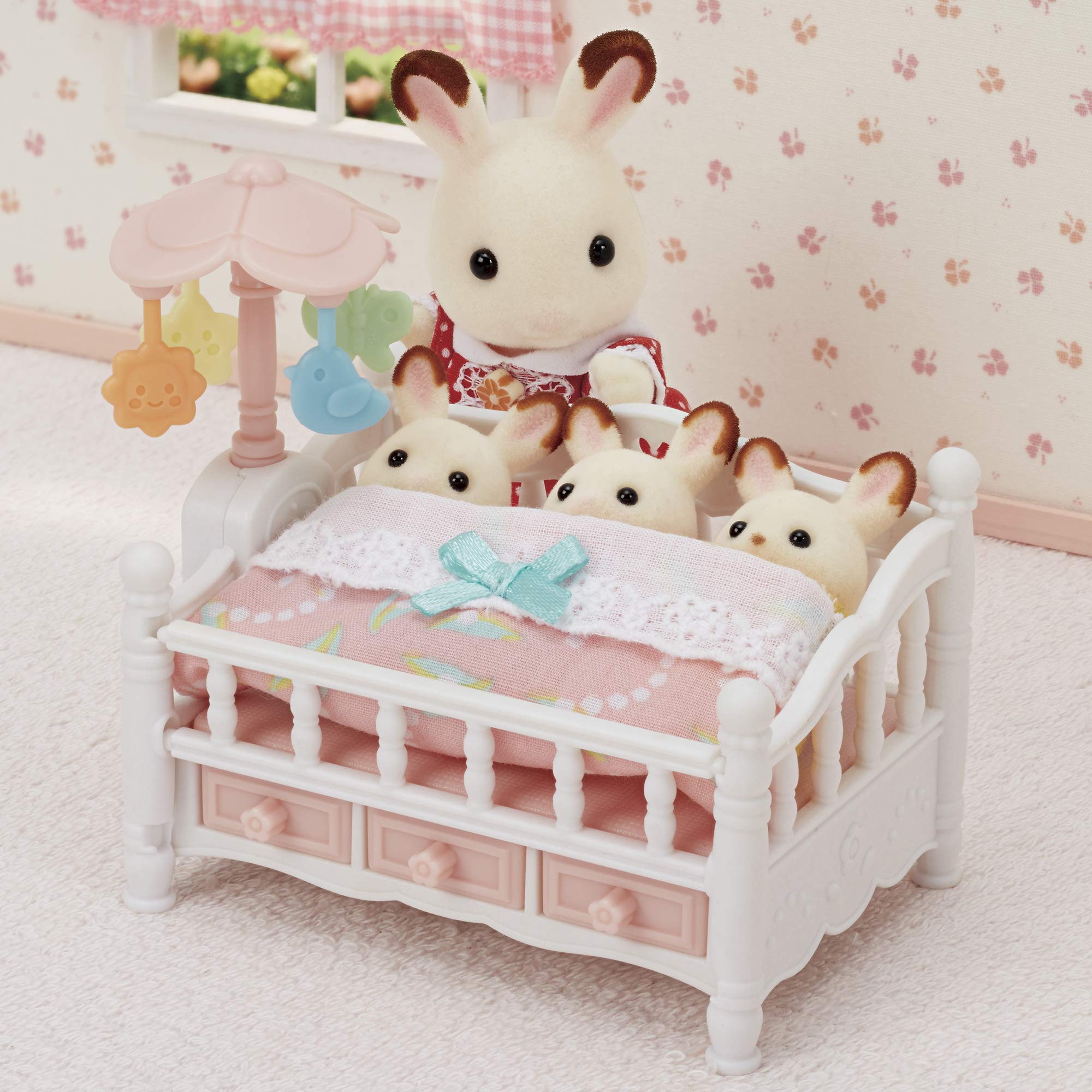 sylvanian-families-baby-5534-babybett-puppenhaus-mobile-drillinge image 4
