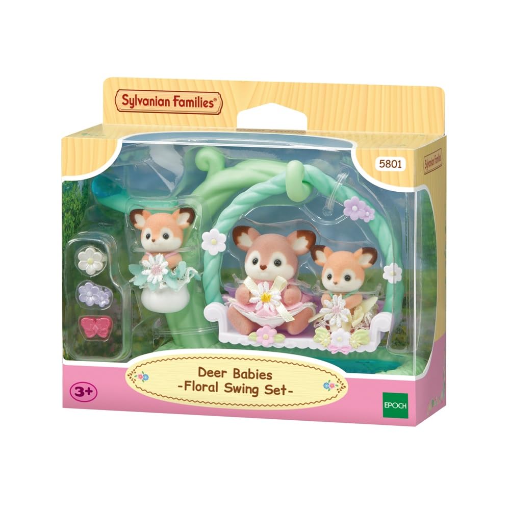 sylvanian-families-blooming-baby-5801-reh-babys-blumenschaukel-spielset image 4