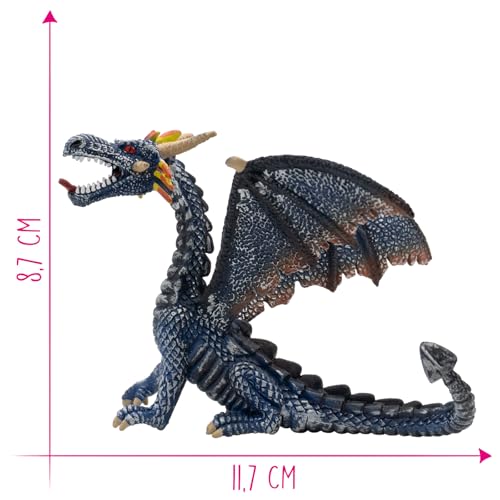 bullyland-enchanted-forest-drache-sitzend-blau-spielfigur-75594 image 8