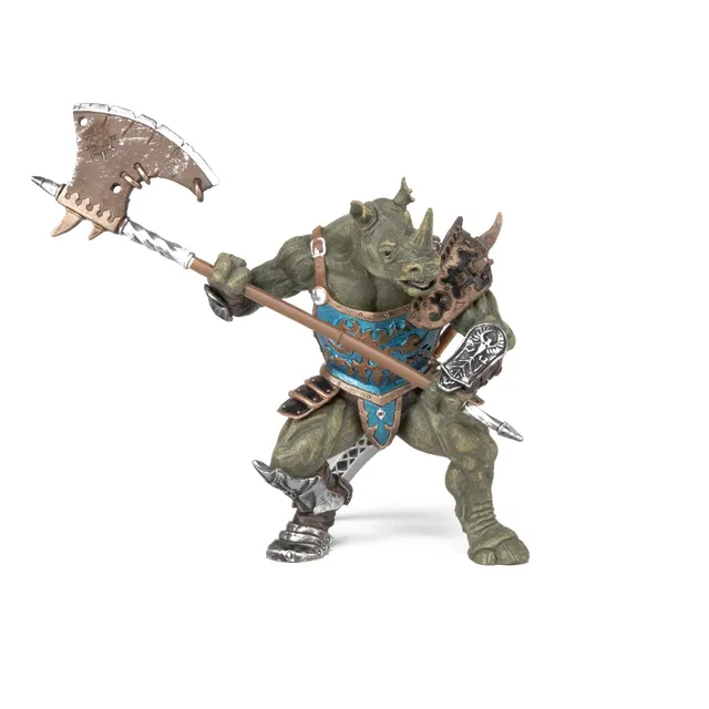 papo-fantasy-mutant-nashorn-figur-krieger-mit-axt image 1