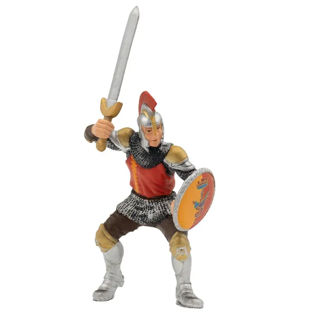 bullyland-castles-and-palaces-80765-schwertk-mpfer-spielfigur-rote-r-stung image 1