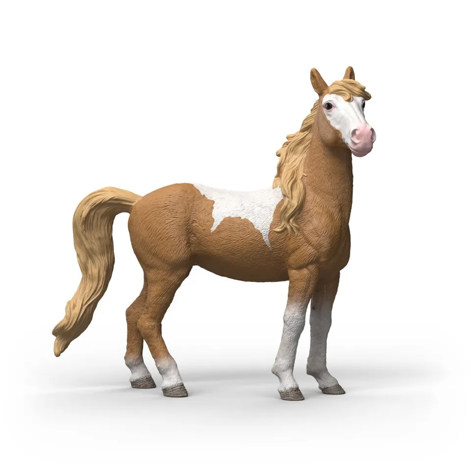 schleich-horse-club-mustang-stute-pferd-figur-braun-wei image 1