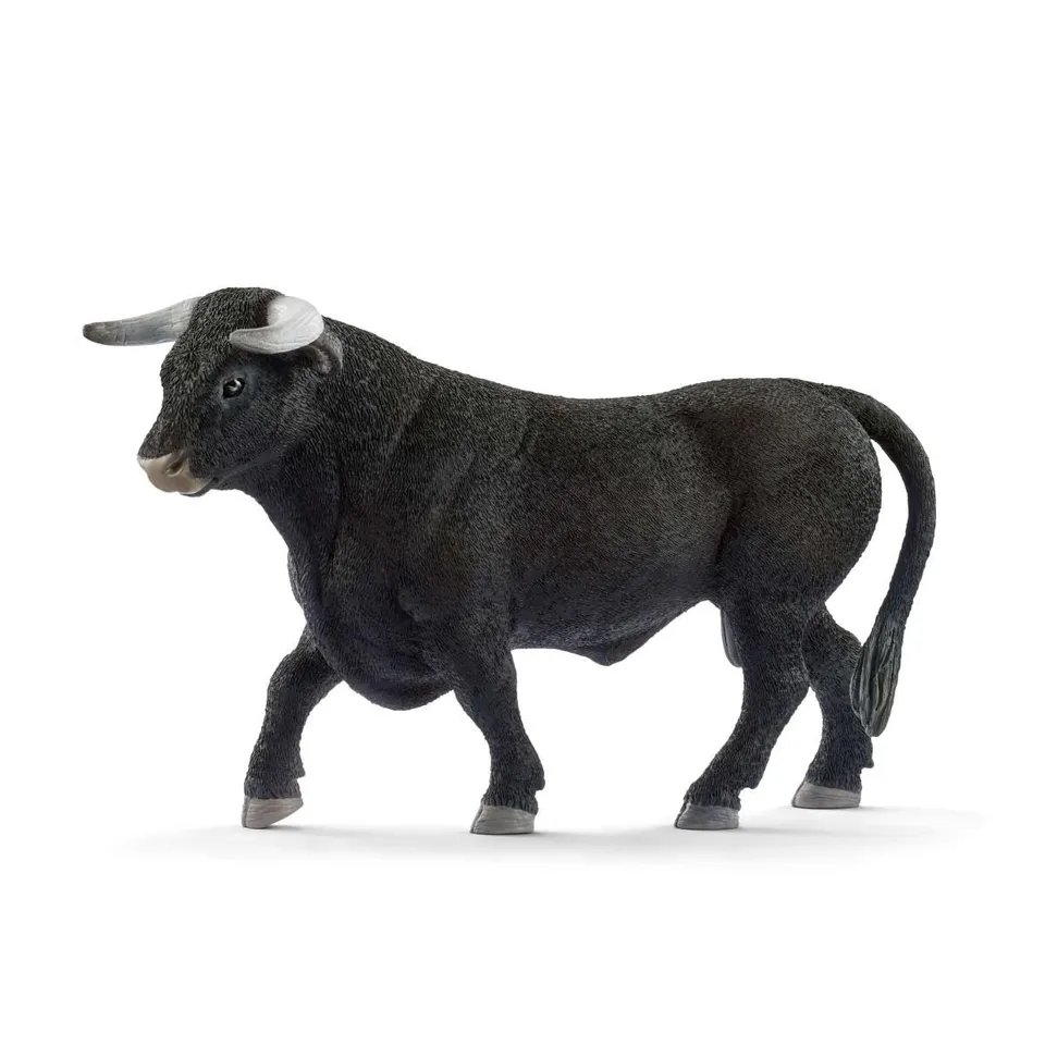 schleich-farm-world-13875-schwarzer-stier-bulle-figur image 1