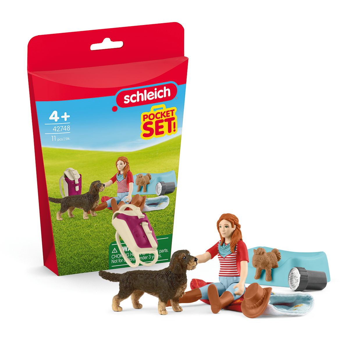 schleich-horse-club-bernachtung-mit-hannah-42748-spielfigur-mit-dackel image 1