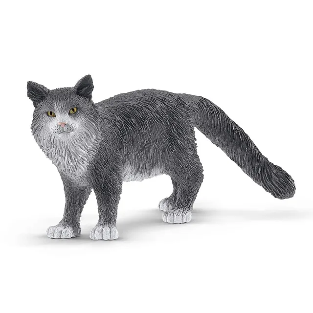schleich-farm-world-maine-coon-katze-tierfigur-13893 image 1