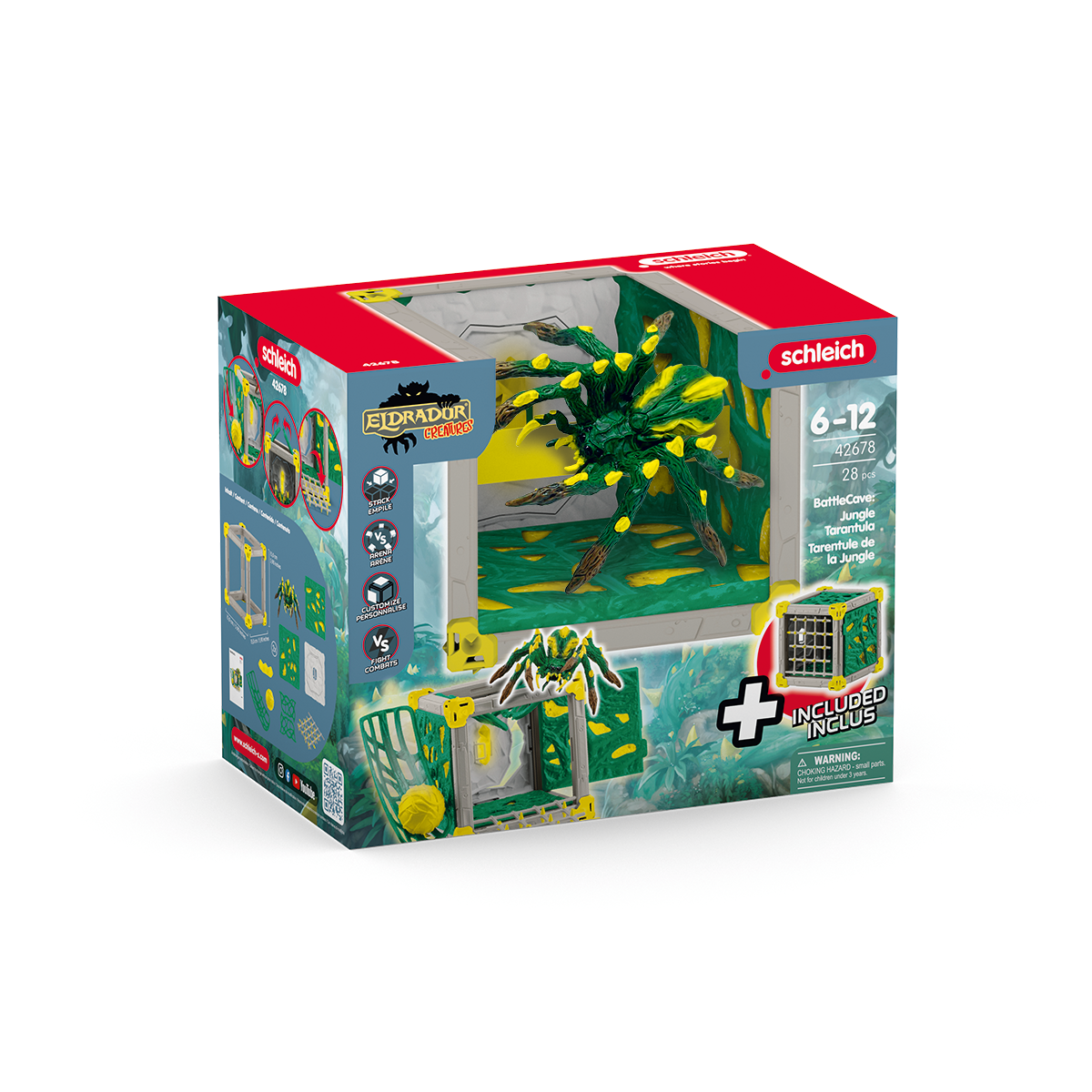 schleich-eldrador-battlecave-dschungeltarantel-spielfigur-42678-mit-kugel image 6