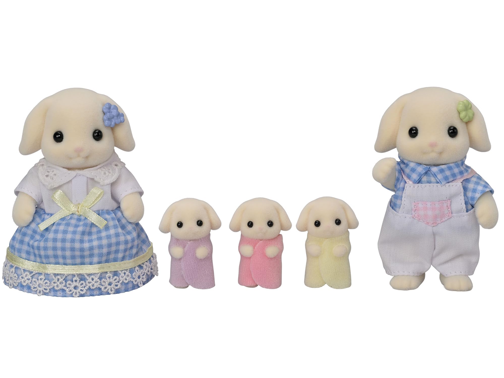 sylvanian-families-5735-kaninchen-familie-figuren-mit-drillingen image 7