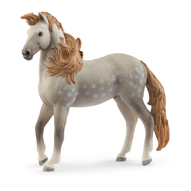 schleich-horse-club-andalusier-hengst-spielfigur-schimmel-elegant image 1
