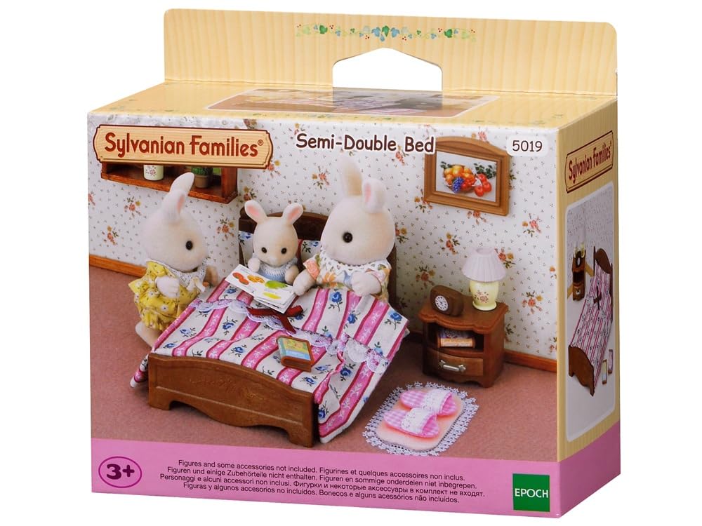 sylvanian-families-5019-doppelbett-puppenhaus-m-bel-klein-2er image 2