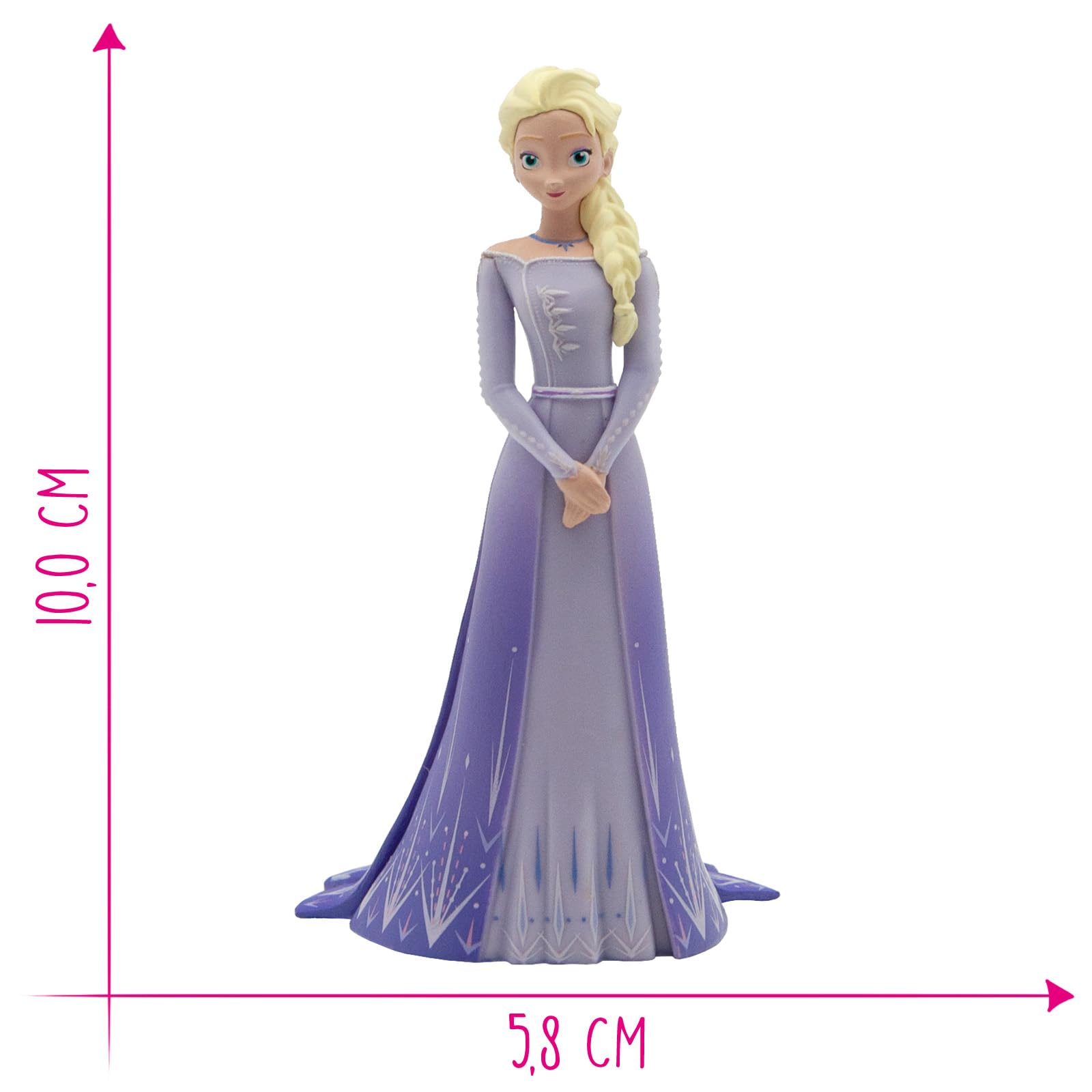 bullyland-13510-disney-frozen-2-elsa-spielfigur-lila-kleid image 2