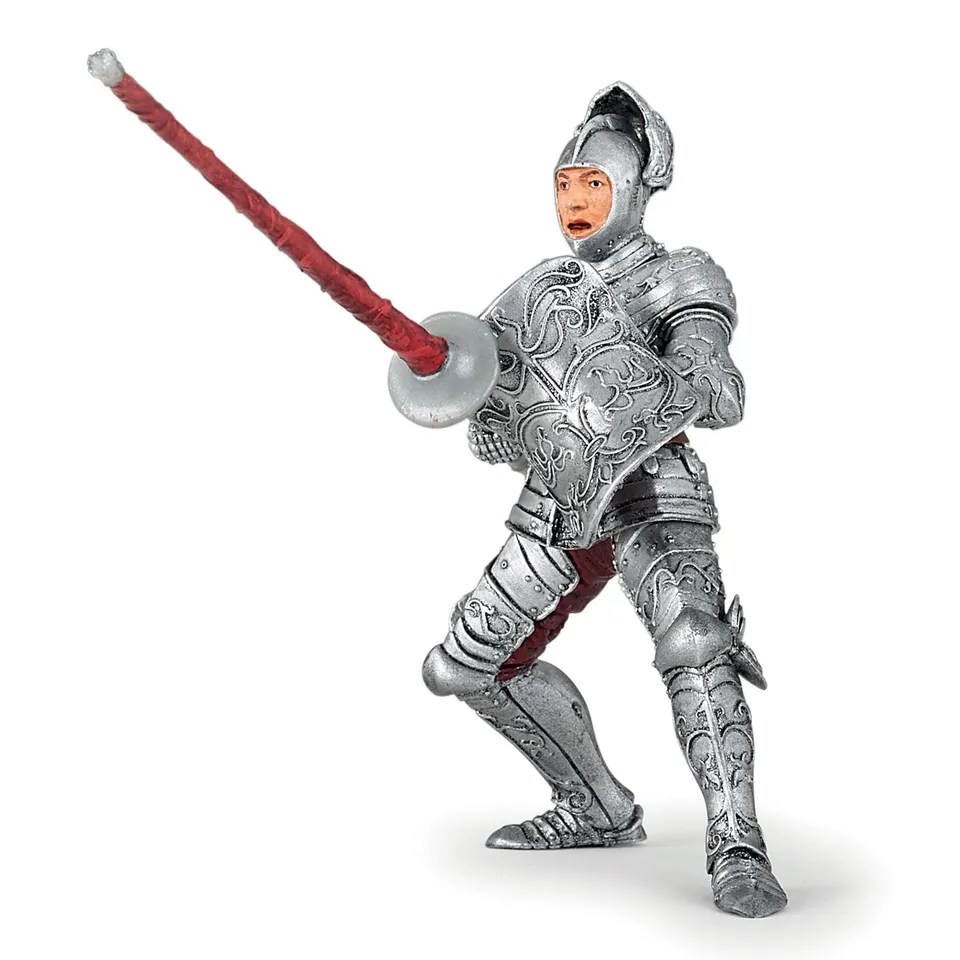 papo-medieval-ritter-in-r-stung-figur-silber image 1